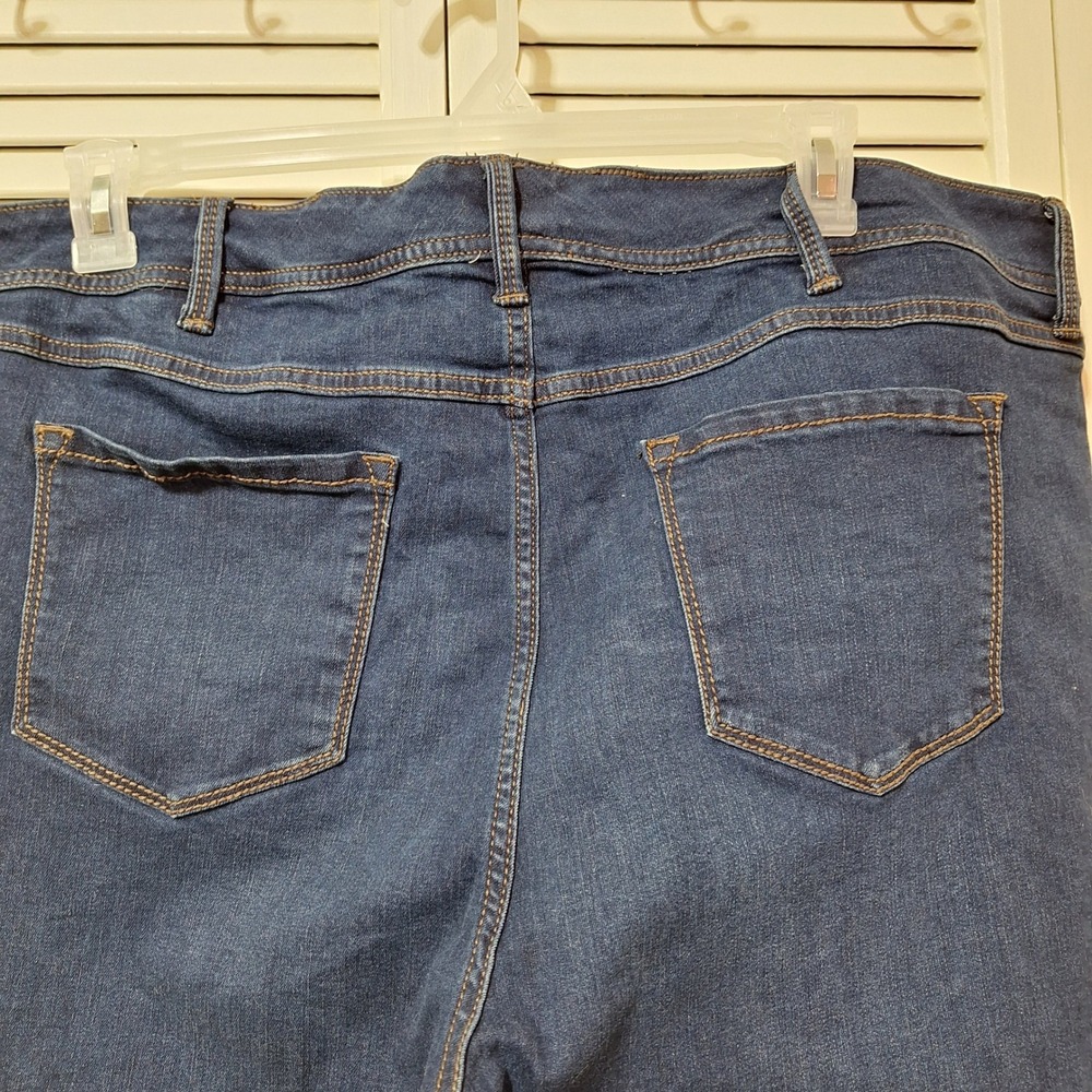 Torrid Luxe Slim Boot Super Stretch Jeans Dark Wash Blue Plus Size Denim - Picture 11 of 13